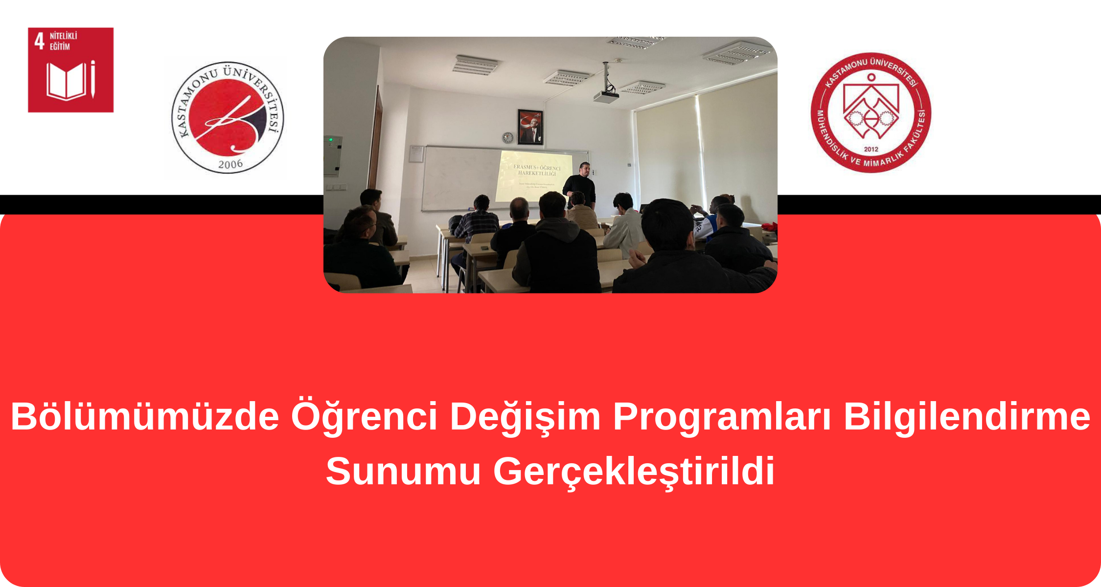 Bölümümüz Öğrencilerine Değişim Programları Tanıtım Sunumu Gerçekleştirildi