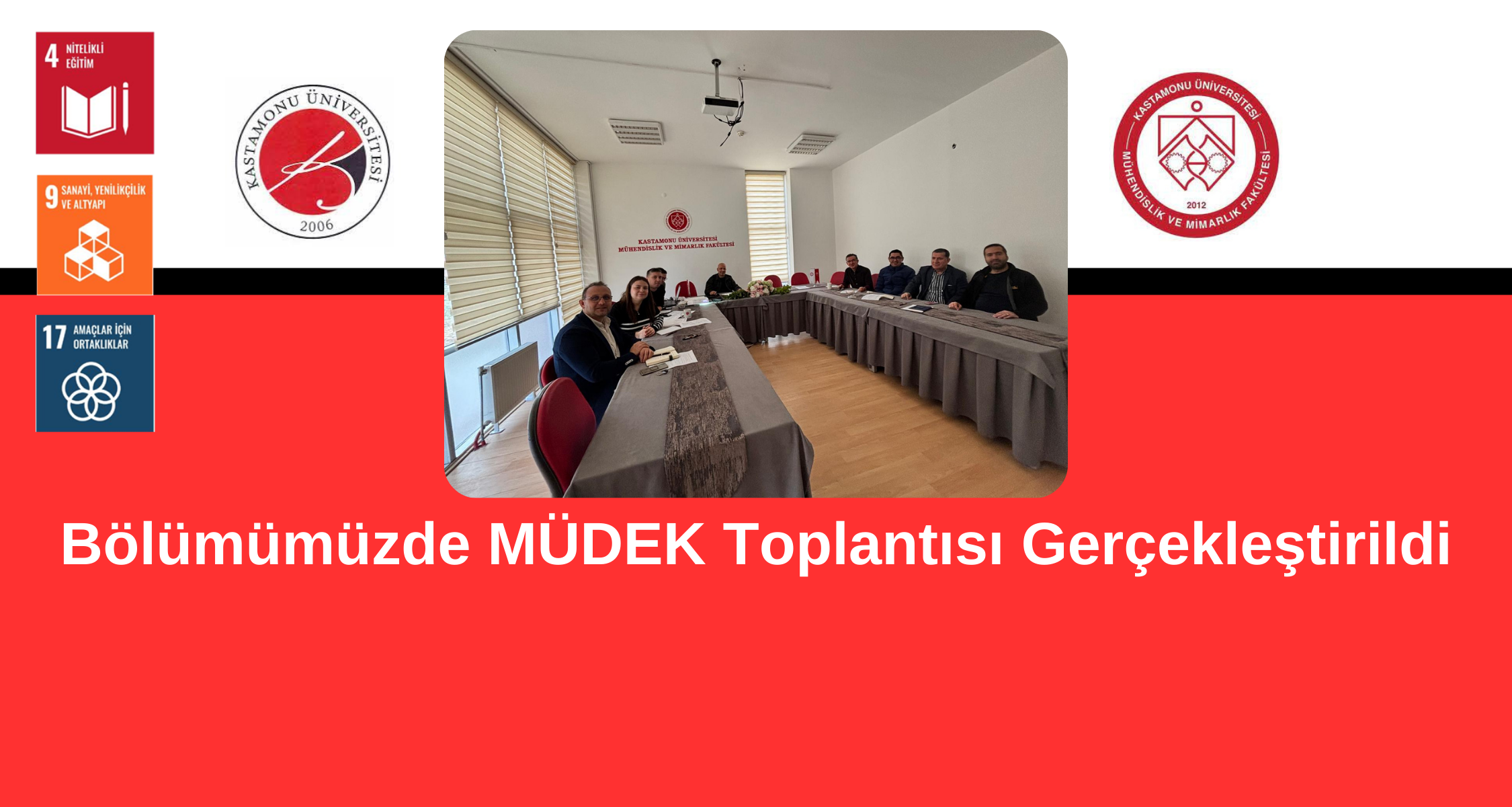 Bölümümüz MÜDEK Komisyonu Akreditasyon Çalışmaları İçin Toplantılarına Devam Ediyor