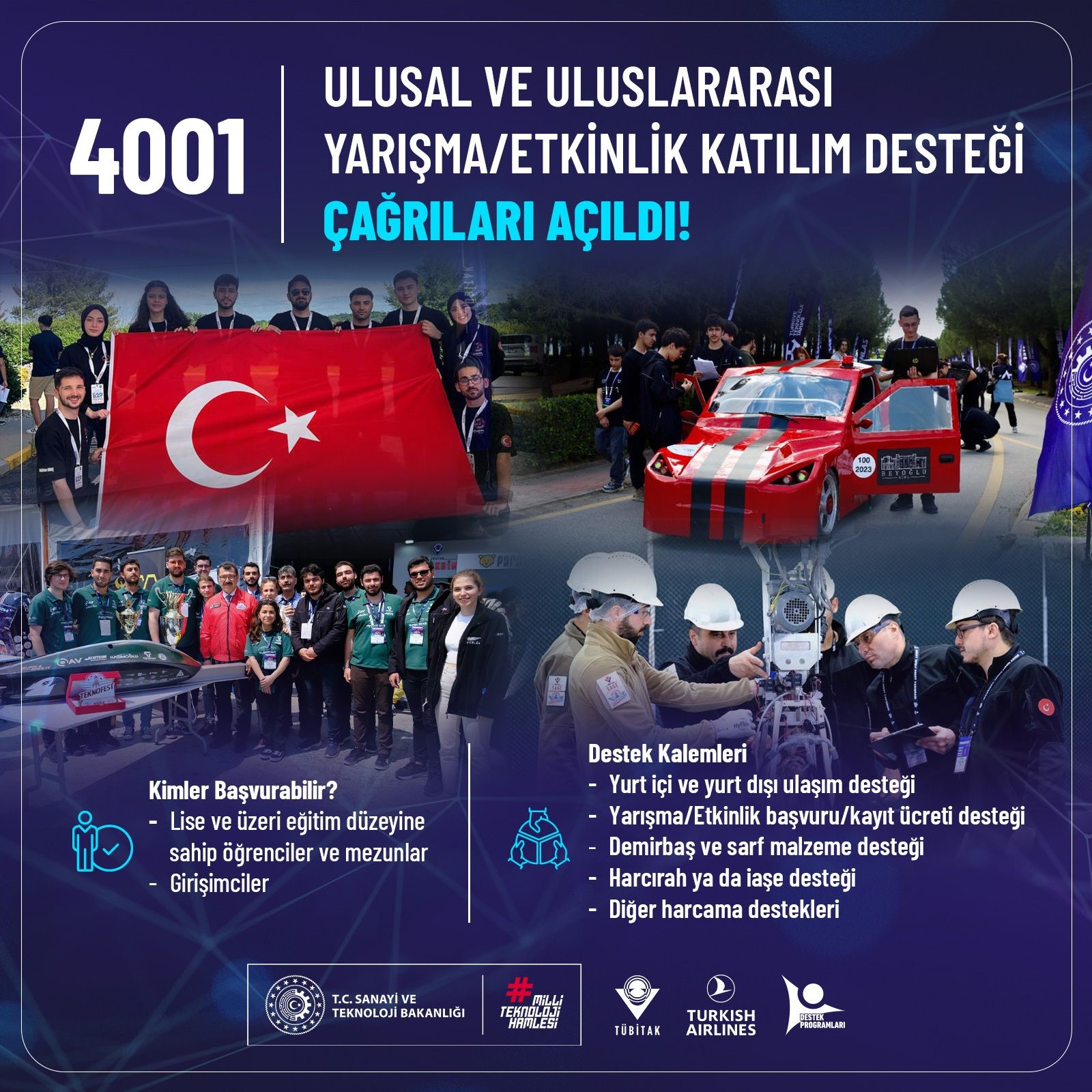Ulusal Yarışma/Etkinlik Katılım Desteği_TÜBİTAK