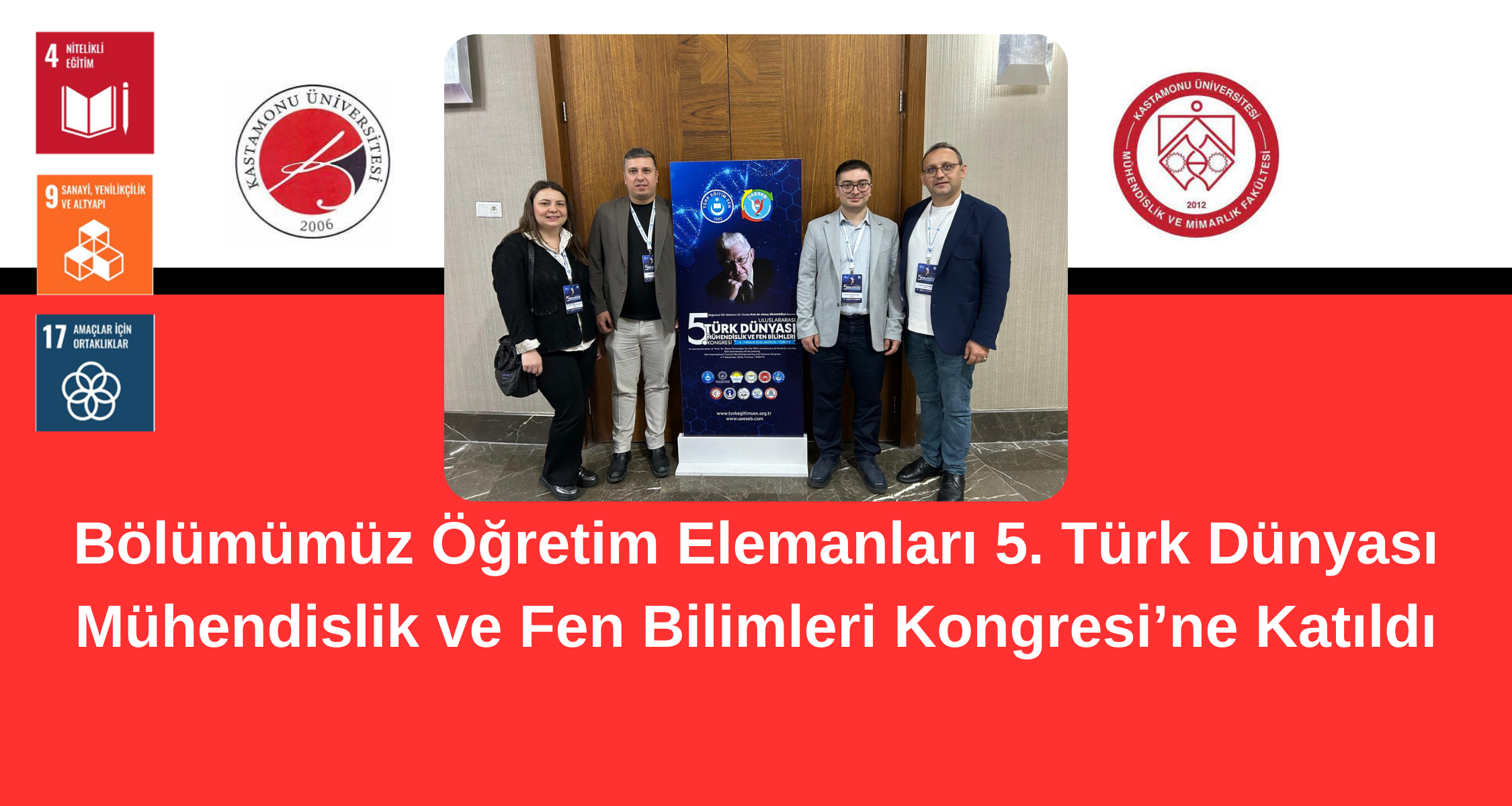 Bölümümüz Öğretim Elemanlarından Bilimsel Etkinlik