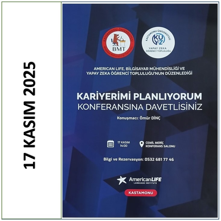 Kariyerimi Planlıyorum Konferansına Davetlisiniz