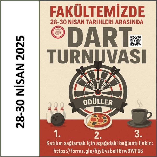 Dart Turnuvası - 28-30 Nisan 2025