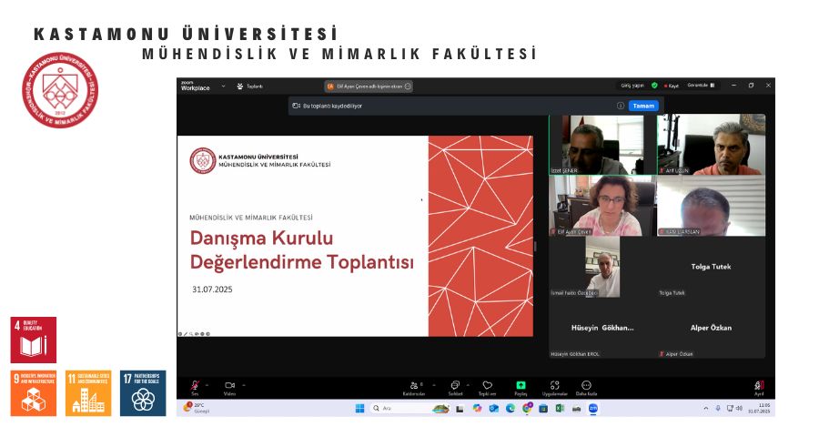 Mühendislik ve Mimarlık Fakültesi Danışma Kurulu Temmuz Ayında Gerçekleştirildi