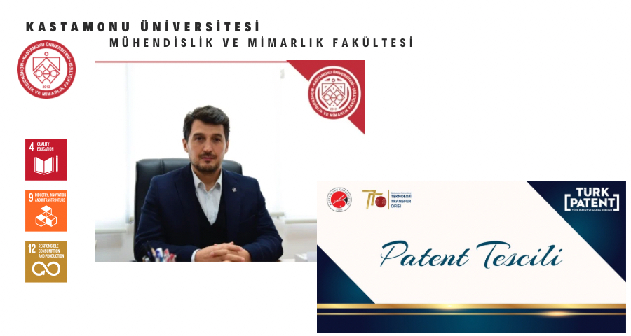 Mühendislik ve Mimarlık Fakültesinden Patent Başarısı