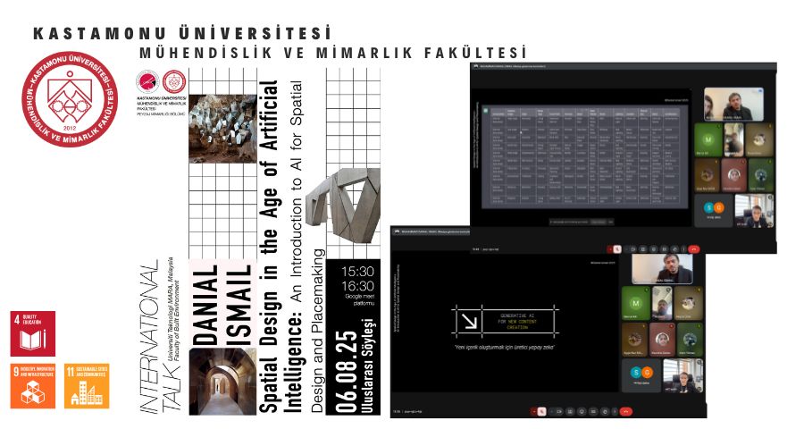 Yapay Zekâ Çağında Mekânsal Tasarım: Uluslararası Katılımlı Çevrim İçi Seminer