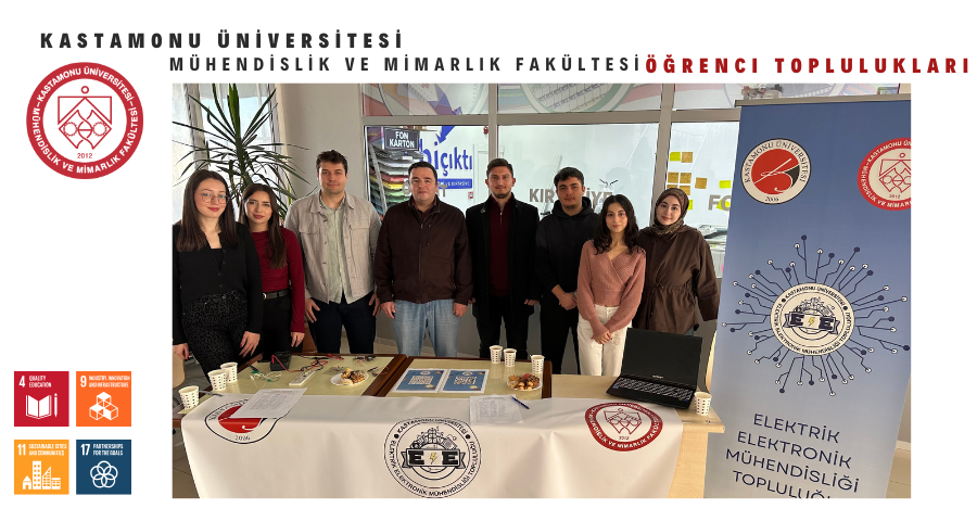 Elektrik ve Elektronik Mühendisliği Öğrenci Topluluğu Fakültemizde Tanıtım ve Stant Etkinliği Düzenledi