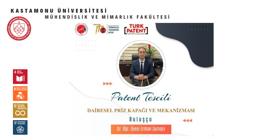 Makine Mühendisliği Bölümünden Yeni Patent Başarısı: “Dairesel Priz Kapağı ve Mekanizması”