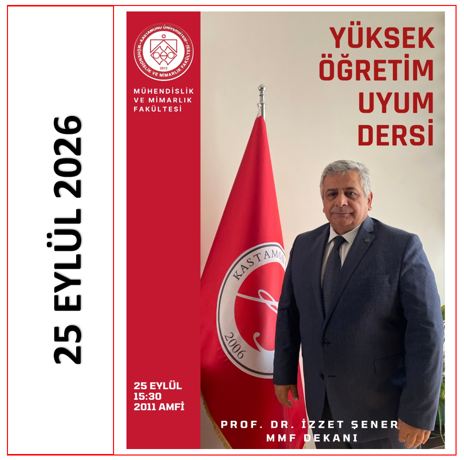 2026-2027 Akademik Yılı Yeni Öğrencilere Yüksek Öğretim Uyum Dersi