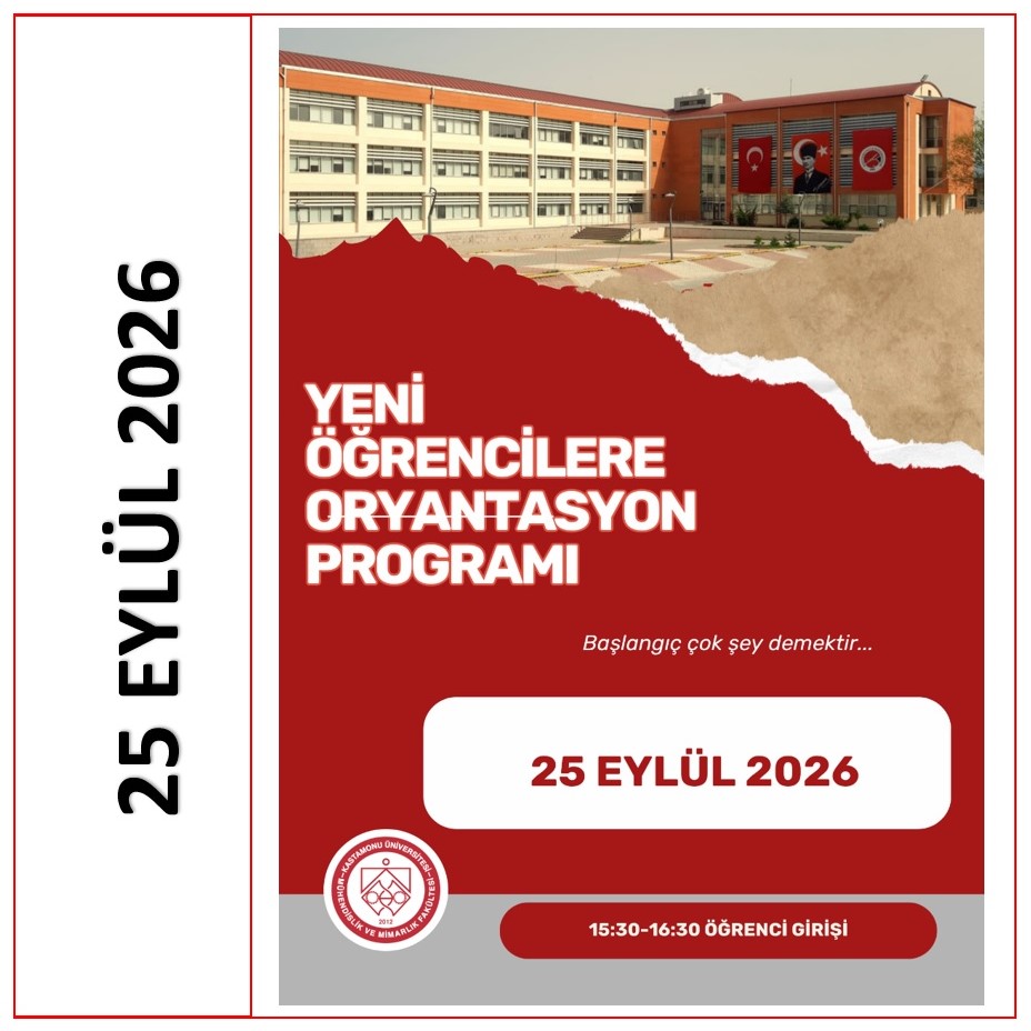 2026-2027 Akademik Yılı Yeni Öğrencilere Oryantasyon Programı