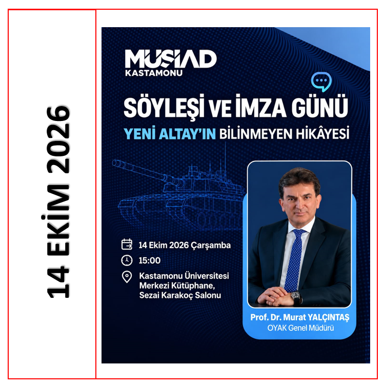 OYAK Genel Müdürü Prof. Dr. Murat Yalçıntaş -Yeni Altay'ın Bilinmeyen Hikayesi - Söyleşi ve İmza Günü