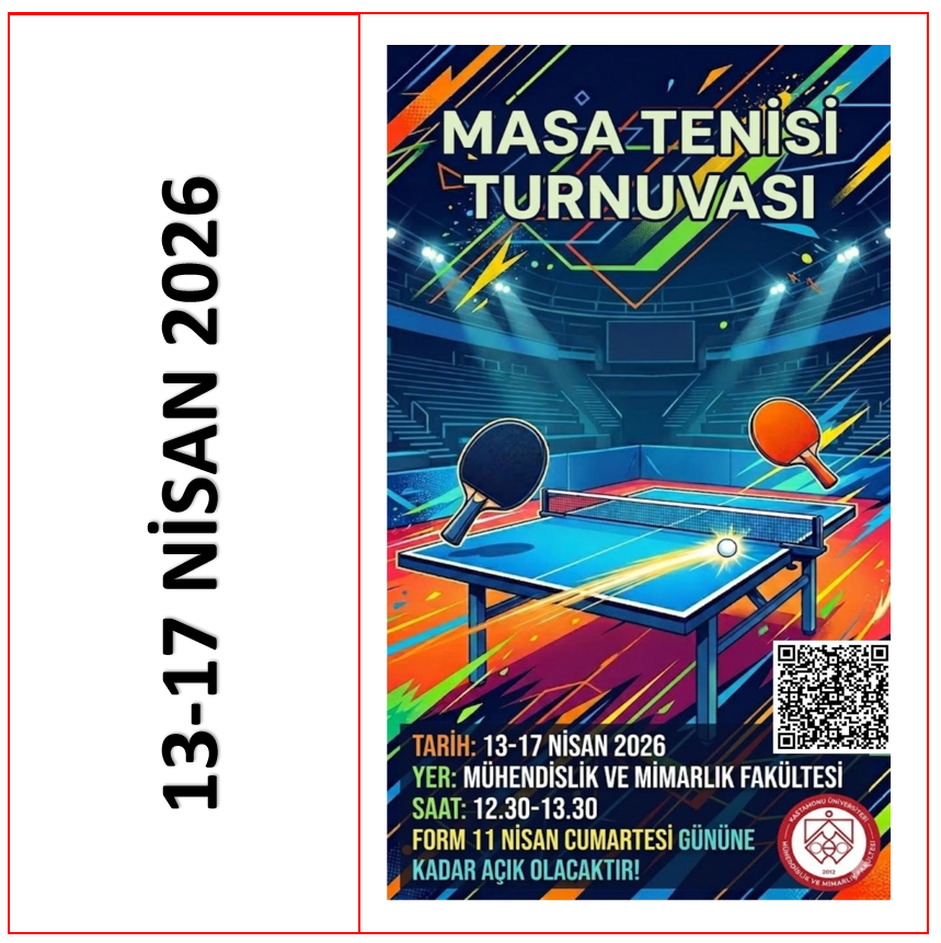 Fakültemiz Masa Tenisi Turnuvası 