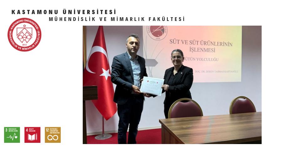 Fakültemiz Öğretim Üyesinden Devrekani TOBB MYO’da “Sütün Yolculuğu” Semineri
