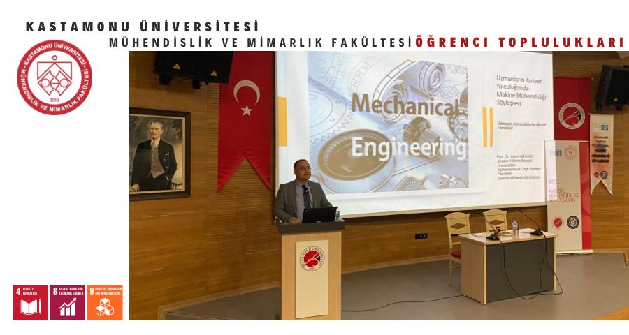 Makine Mühendisliği Söyleşileri UNİDES Projesi Kapsamında Gerçekleştirildi